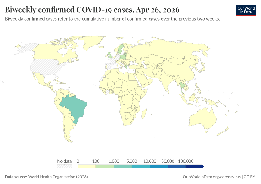 A thumbnail of the "Biweekly confirmed COVID-19 cases" chart